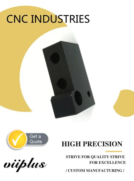 Black Oxide Coating OEM  Machine Parts CNC Custom Milling Aluminum Pivot Plate