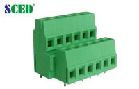 Conector de poder do bloco terminal de parafuso do PWB da cor verde de 2 níveis