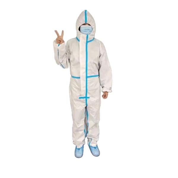 S-3XL Disposable Surgical Gown , Disposable Coveralls With Hood And Boots