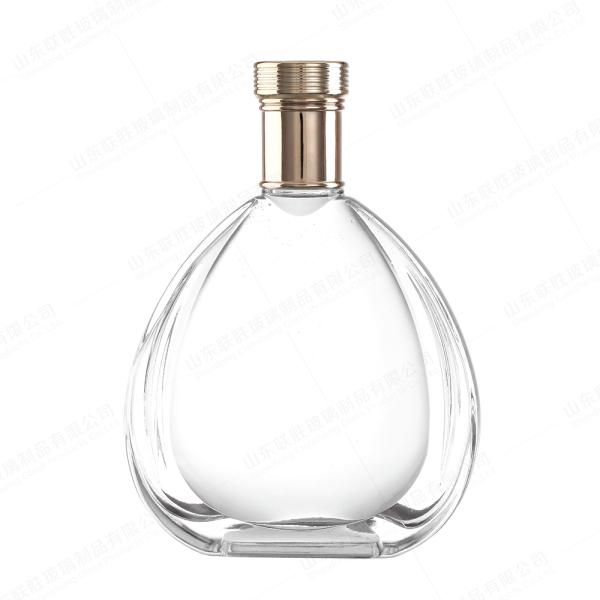 700ml Glass Bottle for Vodka Tequila Rum Liquor Rubber Stopper Sealing Type Customized