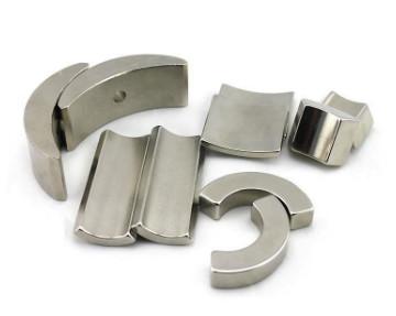 Industrial Arc Neodymium Motor Magnets Super Strong N45SH High Permanence