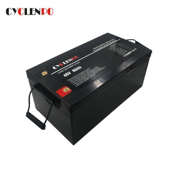 Waterproof 48V LiFePO4 Battery 80ah Lithium Ion Pollution Free 3000 Times Cycle Life