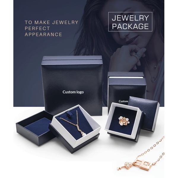 Luxury Paper Jewelry Box Set Leatherette Paper Gift Jewelry Box