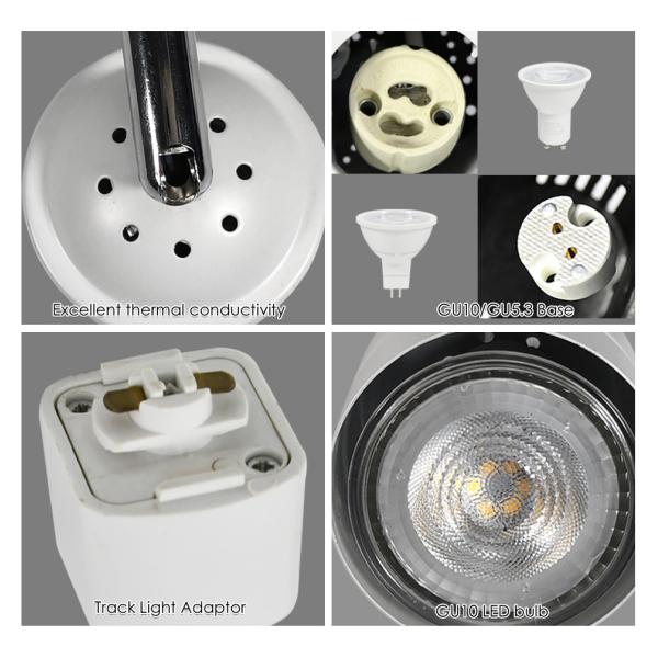 Commercial Lighting MR16 GU10 Track Spotlight Kit For Home