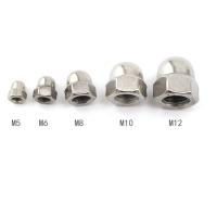 Edifício M2-M30 Fixação 304 aço inoxidável Hexagon cabeça redonda porco com cobertura decorativa