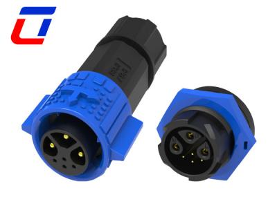 Bloqueio rápido 15A Conector LED à prova d'água de baixa tensão 3+4 Pin 300V Homem para Mulher