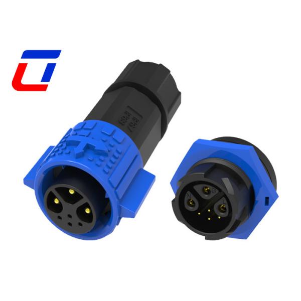 Quick Lock 15A Low Voltage Waterproof LED Connector 3+4 Pin 300V Male To Female