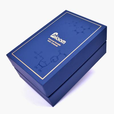 Custom Paperboard Packaging Box With Glossy UV And Golden Foil Logo