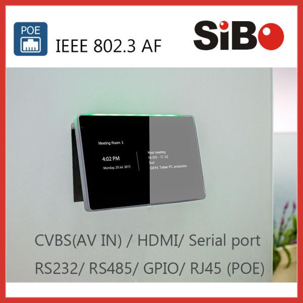 wifi Ethernet 7 Tablet  with PoE NFC LED Indicating Bar for office conference room
