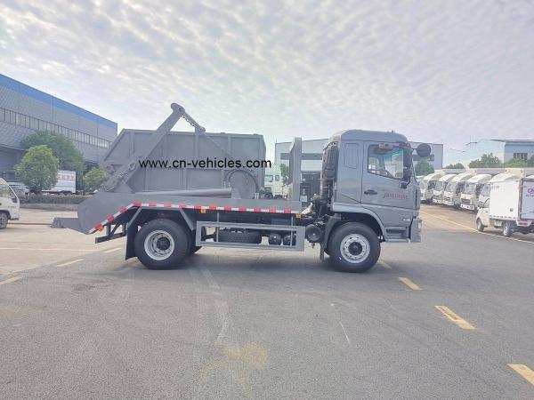Shacman Skip Loader Garbage Truck 6 Wheelers 10m3 Swing Arm Garbage Truck