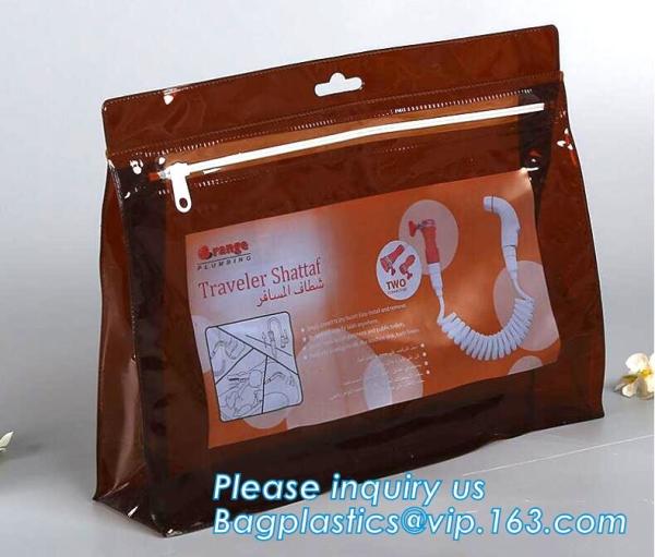 A5 size clear plastic PP PVC document file bag with zip lock,PVC bag zippered PVC mesh bag EVA document file bag bagease
