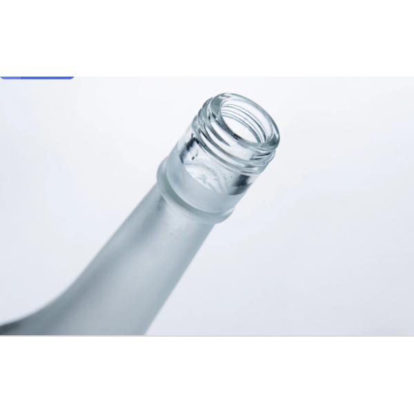 Gold Whisky Vodka Rum 700ml Liquor Square Glass Bottle With Stopper Custom Size