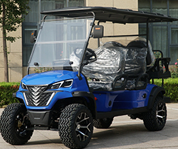 GCC 8 Passenger Golf Cart Standing Postion of Tail Caddie Equipped