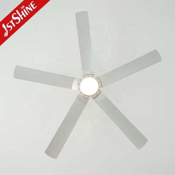 Controle remoto Ventilador de teto LED Alto fluxo de ar 5 lâminas 65 polegadas 2- com luz e controle remoto
