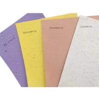Papel incorporado de sementes de flores biodegradável Papel reciclado de sementes de flores silvestres vegetais