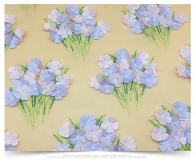2018 Summer Newest Style Laser  Embroidery Fabric 140cm wide for wedding dress