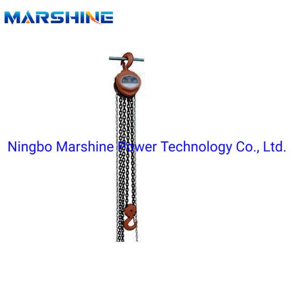 Hand Lift Chain Block Tackle 5 Ton Crane Hoist For Warehouse