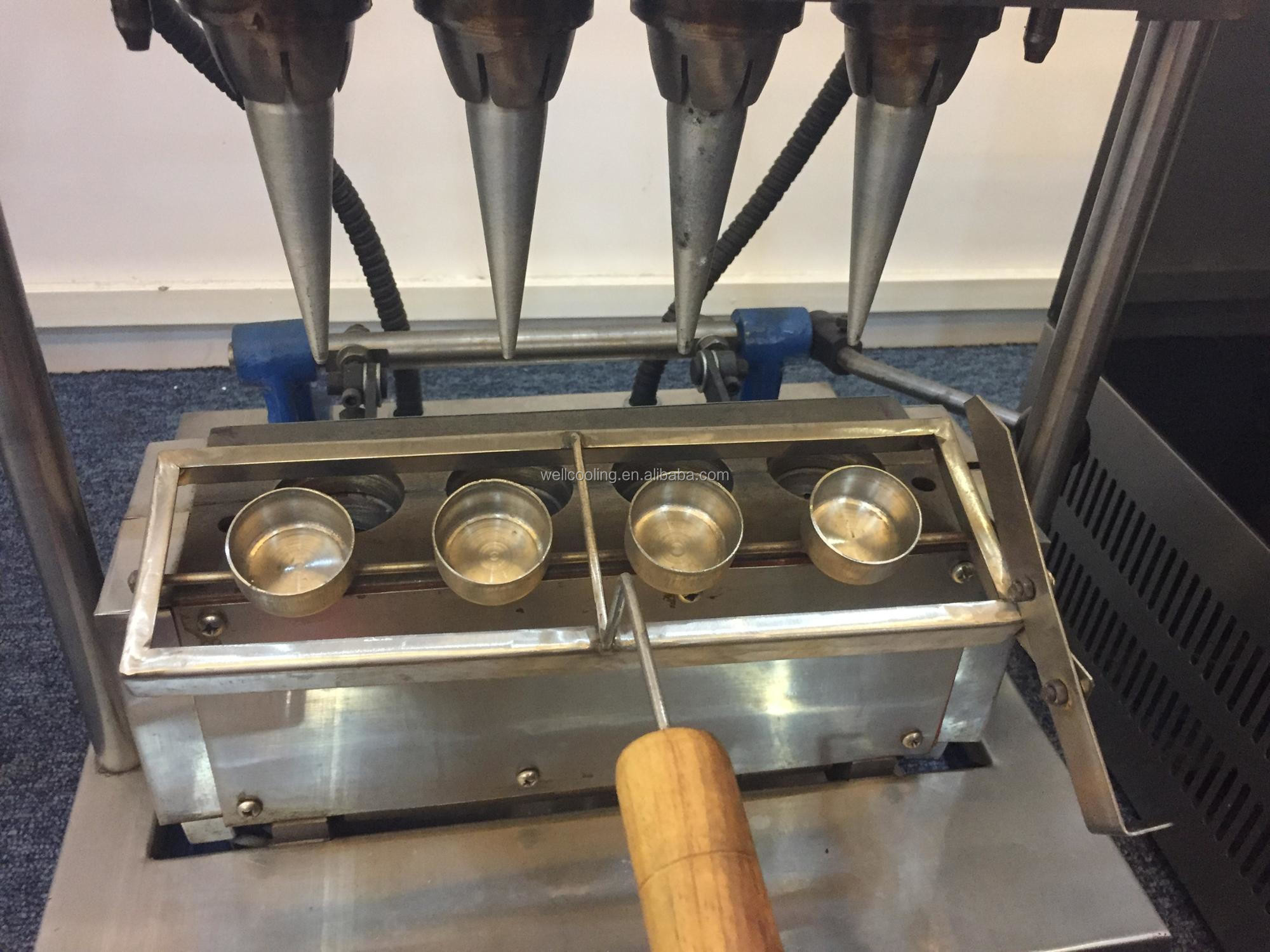 CE Stainless Steel Pizza Cone Making Machine Soft Ice Cream Cone Machine Price