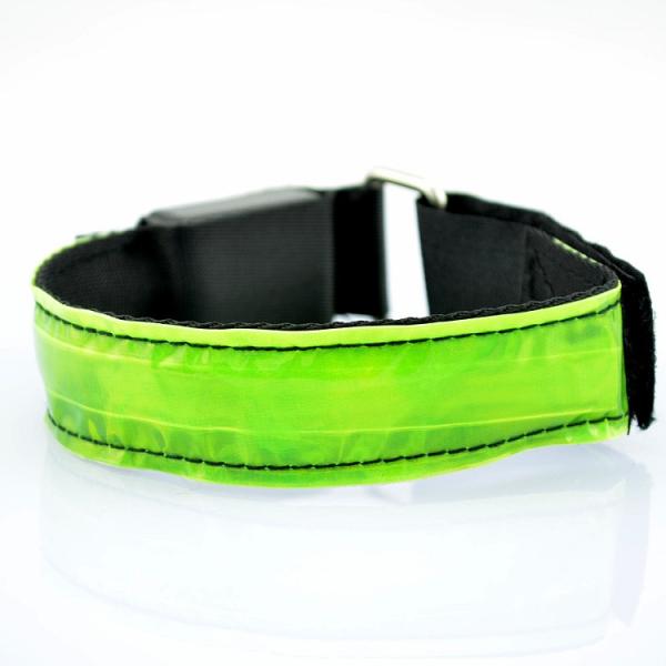 Custom Wrist Band Reflective Led Armband Slap Bracelet For Running Cycling, Biking, Walking,Wedding,Christmas party