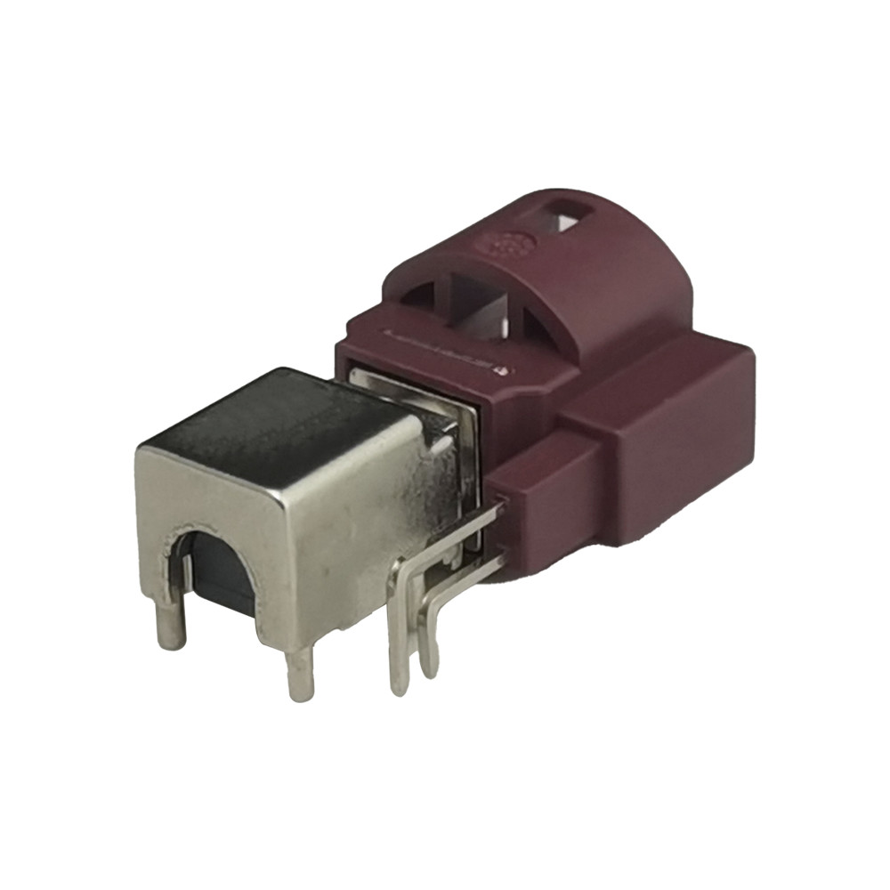 FAKRA HSD LVDS 4+2Pin Rigid Angle Type Panel Mount Through Hole D Code Plug (Паннель типа с жестким углом, установленный через отверстие D)