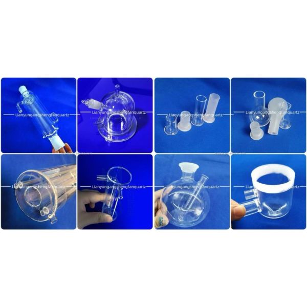 Customized High temperature resistant 1200 high purity 99.99% Quartz flange Tube