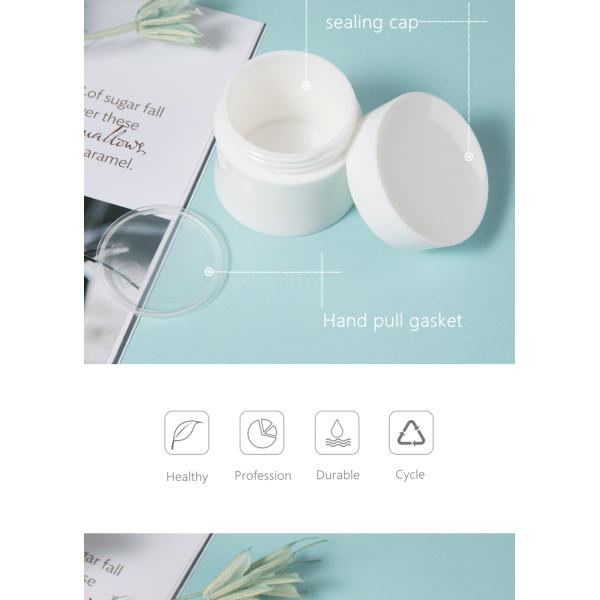 Wholesale Custom Logo Plastic Cosmetic Jar15g 30g 50g Cream Empty White Cylinder