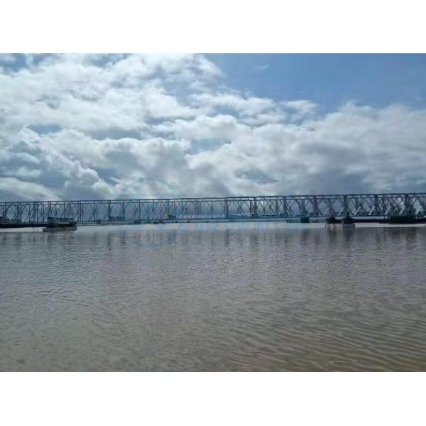 Fabricated Steel Deck Bailey Truss Bridge Convenient Disassembly