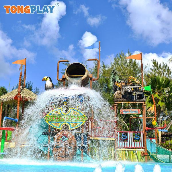 Open Air Water Play Equipment Customized Water Park Playground