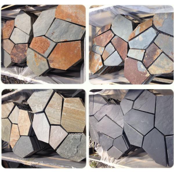 Камни внешнего блока вымощая, трудные стартовые площадки Павер шифера кварцита