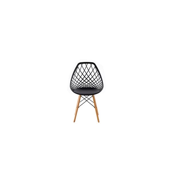 America Eames Dining Chair Casual Fashion Hollow Plastic Backrest For Meeting