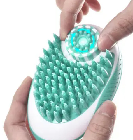 ABS Pet Wash Brush  Bath Massage Brush Soft Silicone Bristles