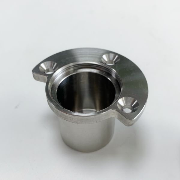 CNC Turning And Milling Combined Process - Stainless Steel Flange Internal Thread Sleeve Connection Seat