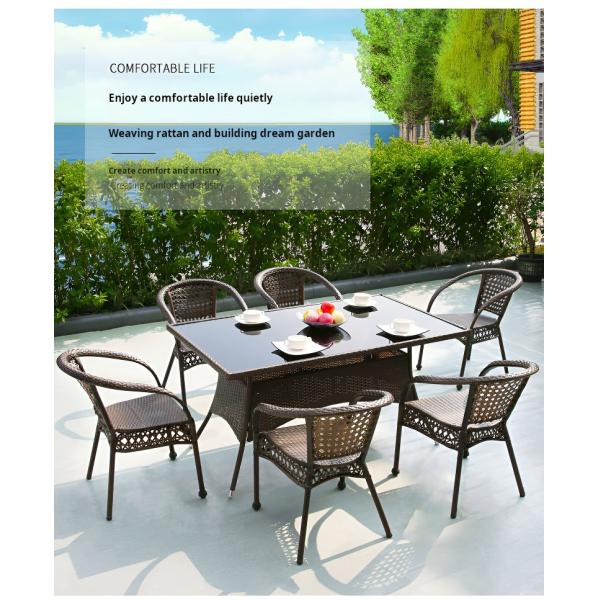 Balcony Outdoor Dining Rattan Patio Set