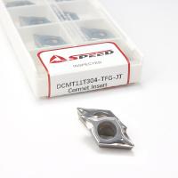 Máquina de velocidade DCMT11T304 Insertos de cermet com boa resistência química para torneamento de precisão