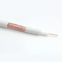 Linha de sinal coaxial fechado da televisão por cabo da rota RG6 da televisão satélite 75 ohms de série