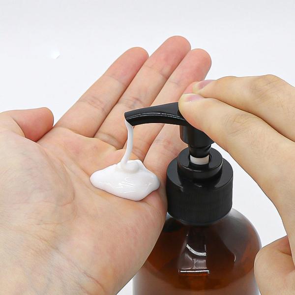 Amber Color Mousse Pump Bottle 200ml PET Plastic Lotion Bottle