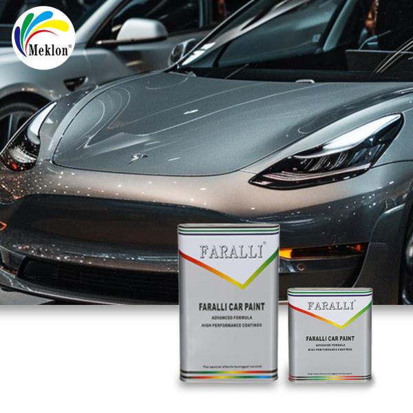 High Gloss Liquid White Pearl Refinish Metallic Purple Car Paint Car Paint 2K Solid Color Coating Basecoat Car Paint