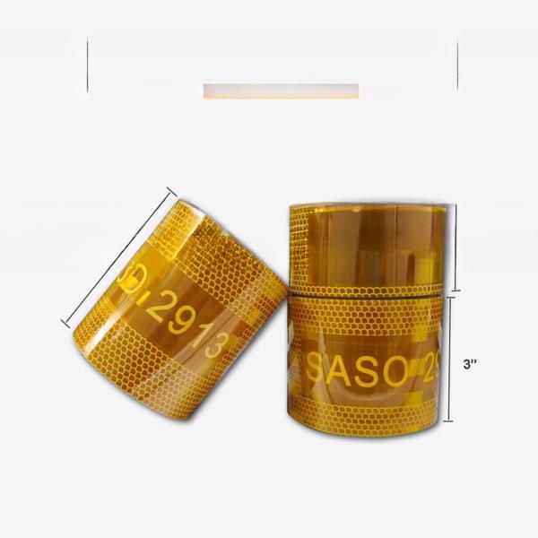 Waterproof SASO 2913 Reflective Sticker 104R Safety Warning Sticker for Saudi Market
