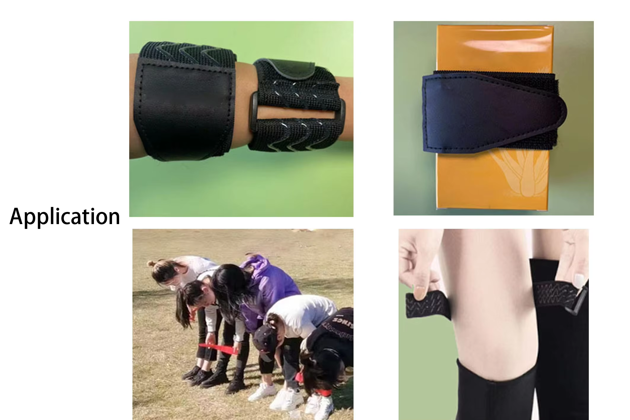 DANSKY Adjustable Wave Rubber Non-Slip Self-Adhesive Elastic Strap with Buckle Hook and Loop Fastener