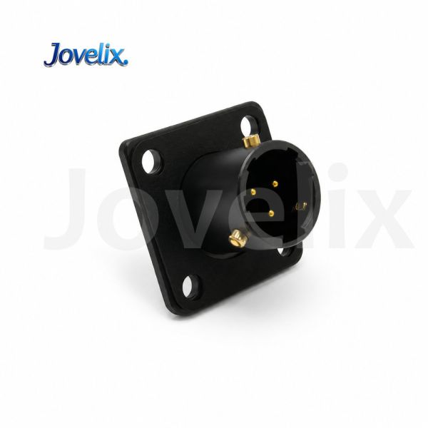 MS3112E8-33P Male 3 Position Flange Mount Circular Connector Receptacle