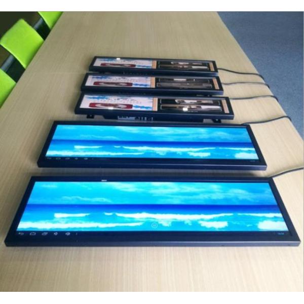 28.6 Inch Ultra Wide Stretched Bar LCD Advertising Player For Retail Shop Shelf