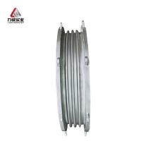 Amortizador de vibración de compensador de ondas de metal galvanizado en caliente hecho de brida de acero al carbono