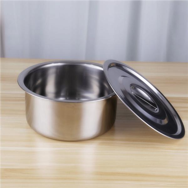 Hot sale 5pcs stainless steel 410 stock pot cooking pot set with lid