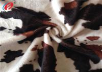 El animal imprimió la tela del terciopelo del poliéster de la sensación de la mano suave para la materia textil casera
