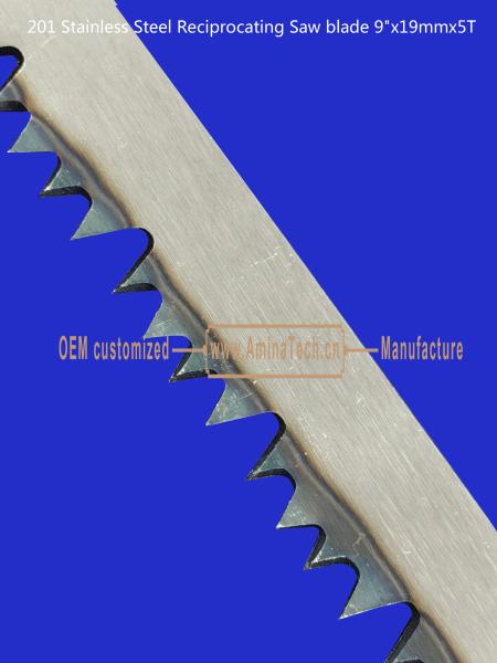 201 Stainless Steel Reciprocating Saw blade 9x19mmx5T Cutting Wood,Bamboo,Plastic,Frozen Meat,Bones