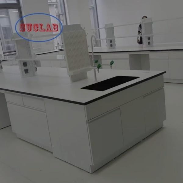 Bespoke Chemistry Lab Bench Manufacturers with Fire-resistant Features and C-frame Design