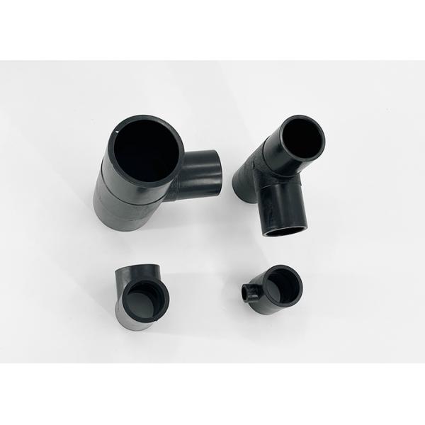 Hot Melt HDPE Pipe Fittings 75 90 110 125 160 200mm HDPE Reducing Tee