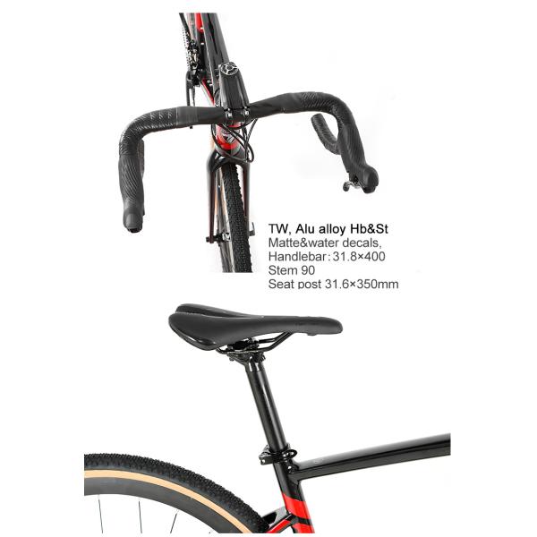 Carbon Frame Gravel Bike 700C*40C 11 Speed APEX Hydraulic Disc Brake for Road Racing