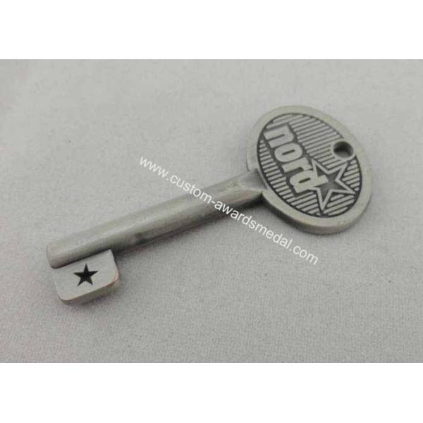 Key Souvenir Badges Zinc Alloy / Iron / Brass , OEM ODM