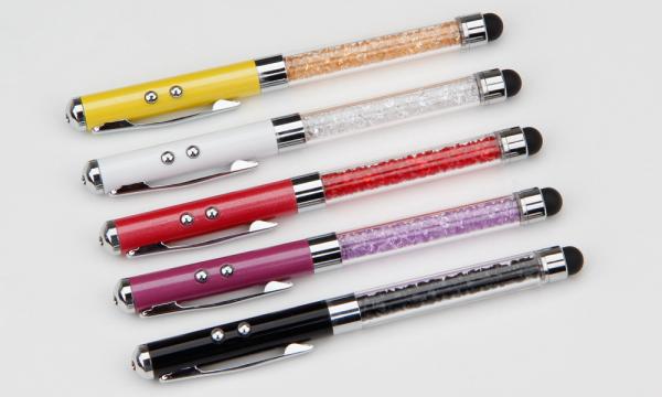 fancy metal ball pen,fancy laser pen with touch tip,metal laser pen